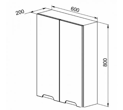 Подвесной шкаф Orange Рио 60 SNR 60-02 Белый