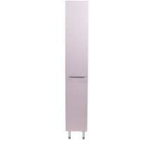 Шкаф пенал Style Line Бергамо 30 L СС-00002326 с бельевой корзиной Белый антискрейтч