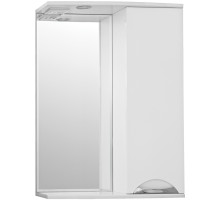 Зеркало со шкафом Style Line Жасмин 60 С с подсветкой Белый глянец
