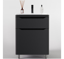 Тумба под раковину Style Line Марелла 70 Люкс Plus СС-00002400 Серый матовый антискрейтч