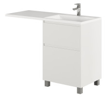 Тумба с раковиной Creto Cafor 110 R 19-W110R Белый глянец