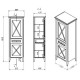 Шкаф пенал Creto Vetra 55 R 15-16056NR Орех