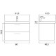 Тумба под раковину Creto Ares 60 10-1161D подвесная Davos