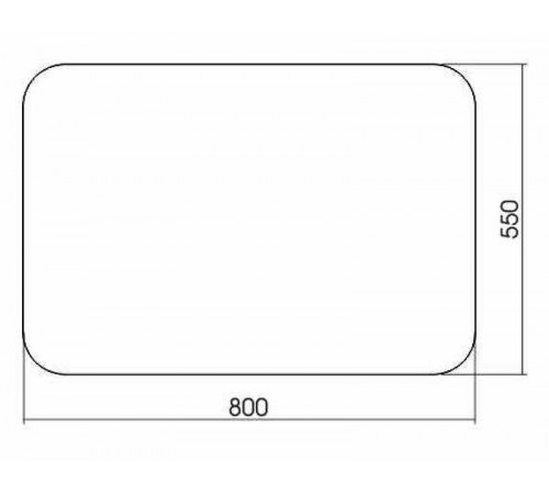 Зеркало Creto Scala 80 5-800550S с подсветкой с датчиком движения