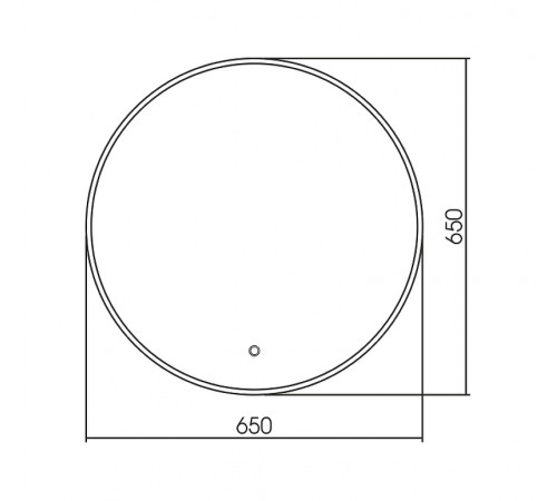 Зеркало Creto Bella 65 20-D650B с подсветкой с сенсорным выключателем