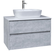 Тумба под раковину Grossman Эдванс 80 108010 подвесная Цемент светлый