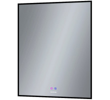 Зеркало Grossman Pragma-норма Black 70 1870802 с подсветкой Черное с сенсорным выключателем и подогревом