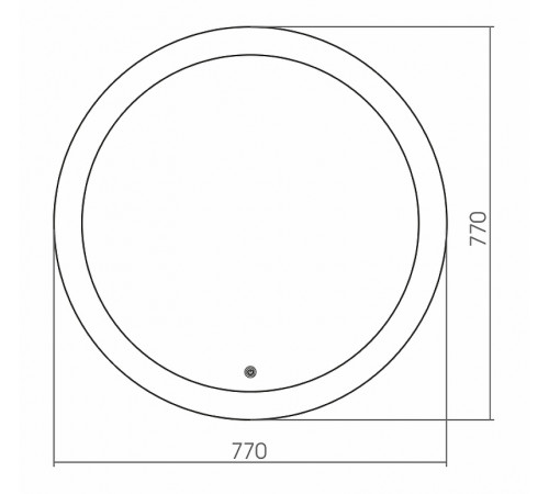 Зеркало Grossman Cosmo 77 9D770 с подсветкой с сенсорным выключателем