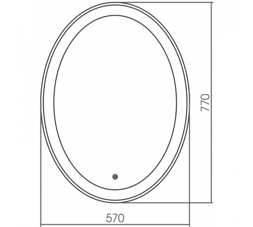 Зеркало Grossman Galaxy 57 857770 с подсветкой с сенсорным выключателем