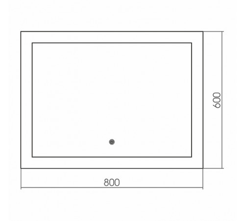 Зеркало Grossman Classic 80 180600 с подсветкой с сенсорным выключателем