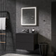 Комплект мебели для ванной AM.PM Gem 75 BK90GN подвесной Черный матовый со смесителем для раковины и аксессуарами