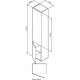 Шкаф пенал AM.PM Like 35 L M80CHL0356WG подвесной Белый