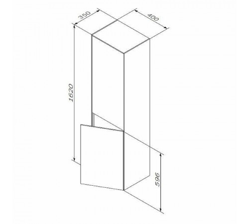 Шкаф пенал AM.PM Inspire V2.0 40 M50ACHX0406WM Белый матовый