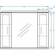 Зеркало со шкафом Stella Polar Концепт 90/С SP-00000131 с подсветкой Белое