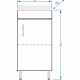 Тумба под раковину Stella Polar Концепт 40 SP-00000232 Белая