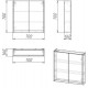 Зеркальный шкаф Stella Polar Кибела 70 SP-00001044 Цемент