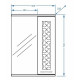 Зеркало со шкафом Stella Polar Ванда 50/С SP-00000198 с подсветкой Белое