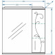 Зеркало со шкафом Stella Polar Фантазия 65 SP-00000225 с подсветкой Белое