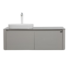 Тумба с раковиной Black&White Universe U915.1200 L 120 L 9151200L подвесная Glossy light grey