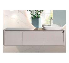 Тумба с раковиной Black&White Universe U915.1600R 160 R 9151601 подвесная Glossy light grey