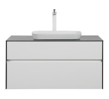 Тумба с раковиной Black&White Universe U907.1000-1 100 907U1000-1 подвесная White matt Lauren gold