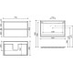 Тумба под раковину Sancos Libra 80 LB80W подвесная Белый глянец