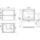 Тумба под раковину Sancos Libra 60 LB60W подвесная Белый глянец