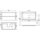 Тумба под раковину Sancos Libra 90 LB90ECH подвесная Дуб чарльстон