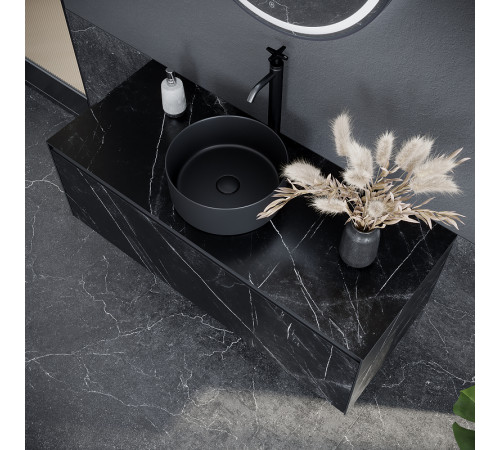 Тумба под раковину Sancos Stone 120 ST120NM подвесная Nero Marquina