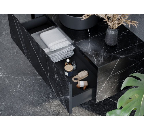 Тумба под раковину Sancos Stone 120 ST120NM подвесная Nero Marquina