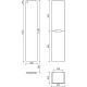 Шкаф пенал Sancos Norma 2.0 35 PNR2.035W подвесной Белый глянец