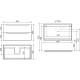 Тумба под раковину Sancos Norma 2.0 90 NR2.090W подвесная Белый глянец