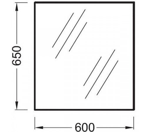 Зеркало Jacob Delafon Ola 60 EB1080-RU подвесное