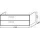 Тумба под раковину Jacob Delafon Rythmik 120 EB1305-E10 подвесная Квебекский дуб