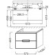 Тумба под раковину Jacob Delafon Reve 60 EB1134-G80 подвесная Светло-коричневая