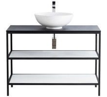 Консоль под раковину Cezares Cadro 100 CADRO-100/46/73-2C-PIA-MET-ST Черная матовая