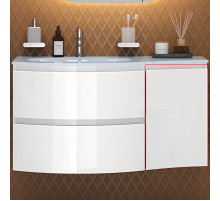 Подвесной шкаф Cezares Vague 34 R 44222 Bianco lucido
