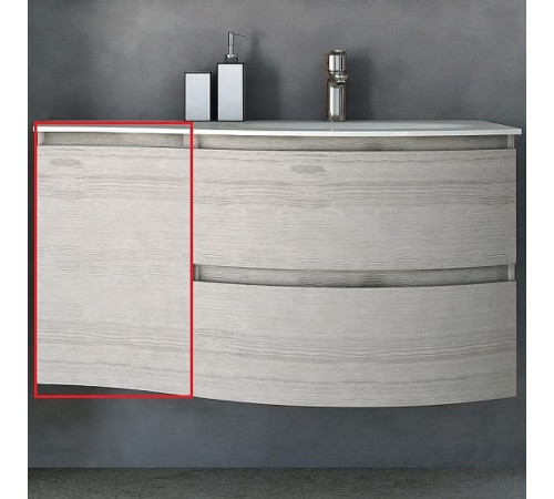 Тумба Cezares Vague 34 L 54849 подвесная Rovere sbiancato