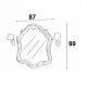 Зеркало Cezares Topazio 87 TO03.02 Ciliegio Anticato