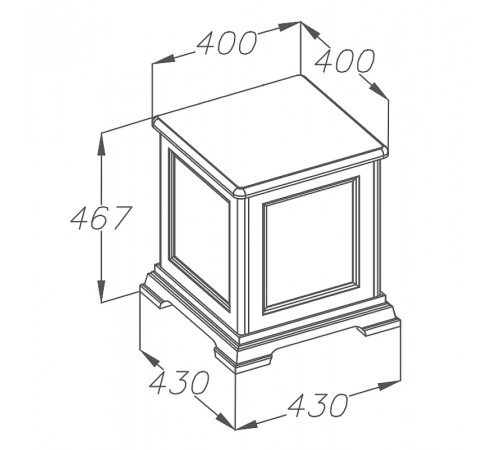 Тумба Opadiris Риспекто 40 00-00005722 Белая матовая