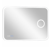 Зеркало Континент Bliss 900х700 ЗЛП86 с подсветкой с сенсорным выключателем с увеличительным зеркалом с подогревом с часами