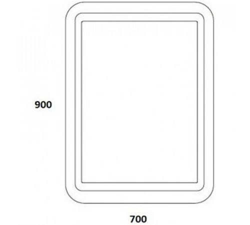 Зеркало Континент Lucia 700х900 ЗЛП492 с подсветкой с сенсорным выключателем