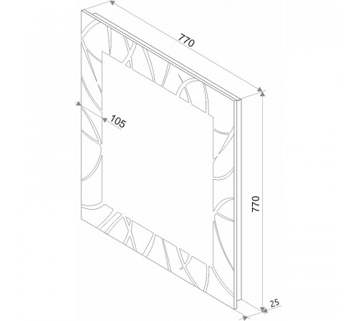 Зеркало Континент Allegro 770х770 ЗЛП89 с подсветкой с сенсорным выключателем