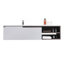 Тумба с раковиной Orans BC-1131 L 150 11311500L подвесная Matt coffee White matt