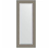 Зеркало Evoform Exclusive 136х56 BY 1257 с фацетом в багетной раме - Римское серебро 88 мм