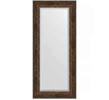 Зеркало Evoform Exclusive 162х72 BY 3586 с фацетом в багетной раме - Состаренное дерево с орнаментом 120 мм