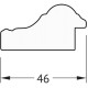 Зеркало Evoform Definite 62х62 BY 0777 в багетной раме - Бусы золотые 46 мм