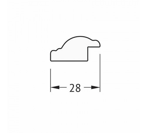 Зеркало Evoform Definite 88х68 BY 0675 в багетной раме - Витое золото 28 мм