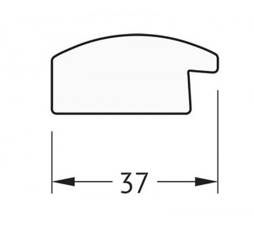 Зеркало Evoform Definite 46х36 BY 1333 в багетной раме - Клен 37 мм