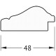 Зеркало Evoform Definite 62х62 BY 0776 в багетной раме - Алебастр 48 мм